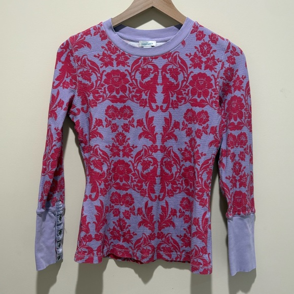 Sundance Tops - Sundance Floral Waffle Knit Top